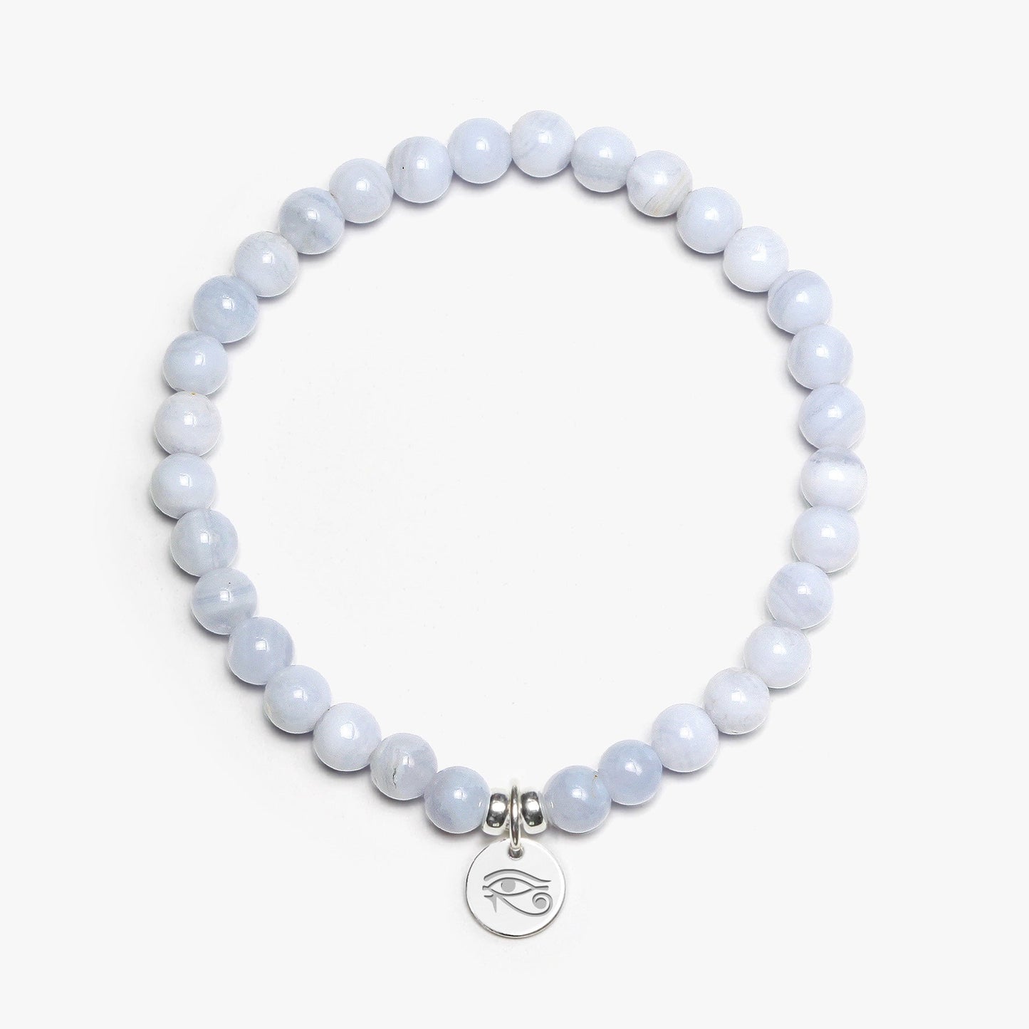 Blue Lace Agate Crystal Gemstone Bracelet