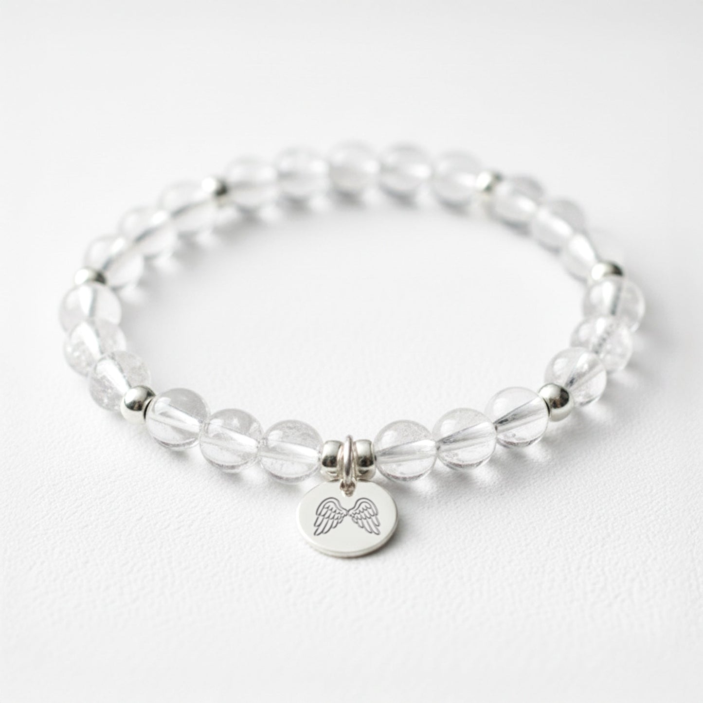 Clear Quartz Crystal Gemstone Bracelet