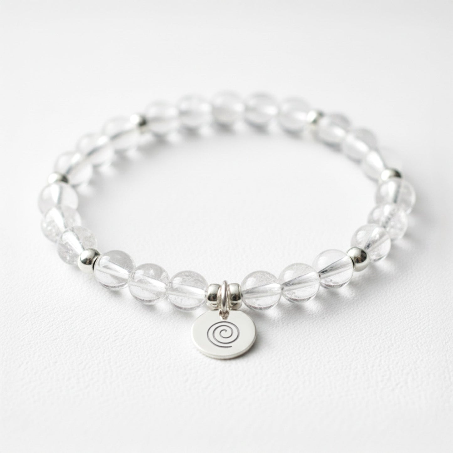 Clear Quartz Crystal Gemstone Bracelet