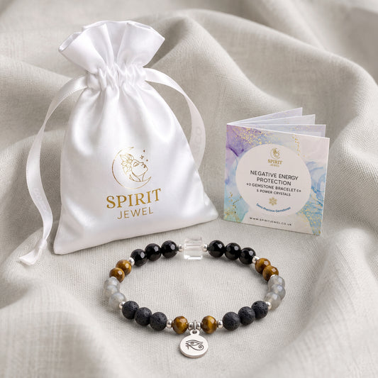 Black Tourmaline & Tiger's Eye Personalised Protection Crystal Bracelet