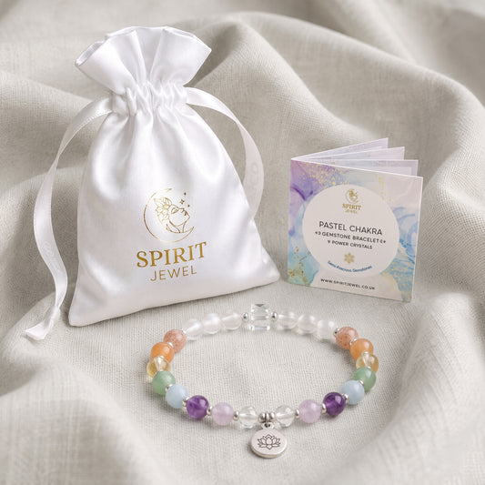Pastel Chakra Personalised Crystal Healing Bracelet