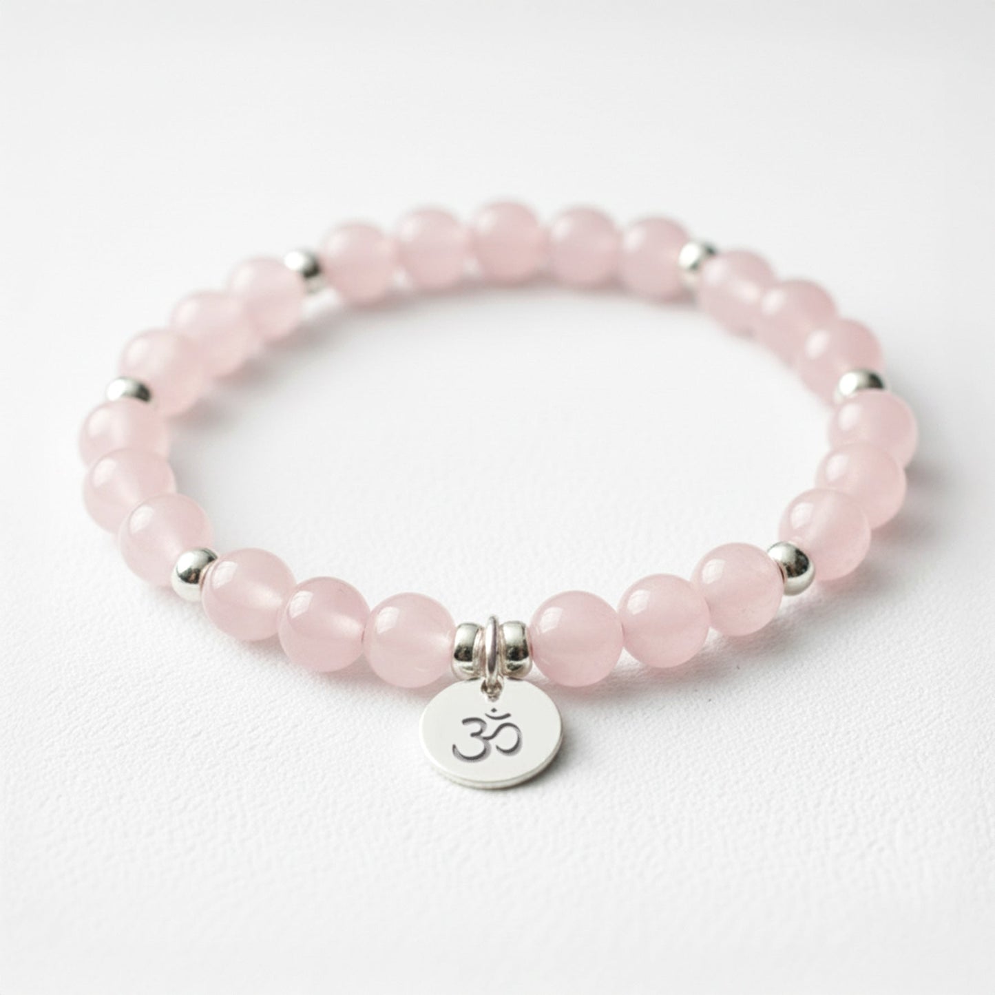 Rose Quartz Crystal Gemstone Bracelet