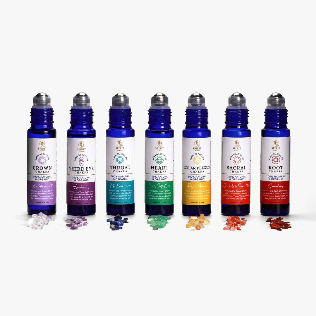 Spirit Jewel Chakra Cleansing Spray 7 Chakras Aura Oil Set