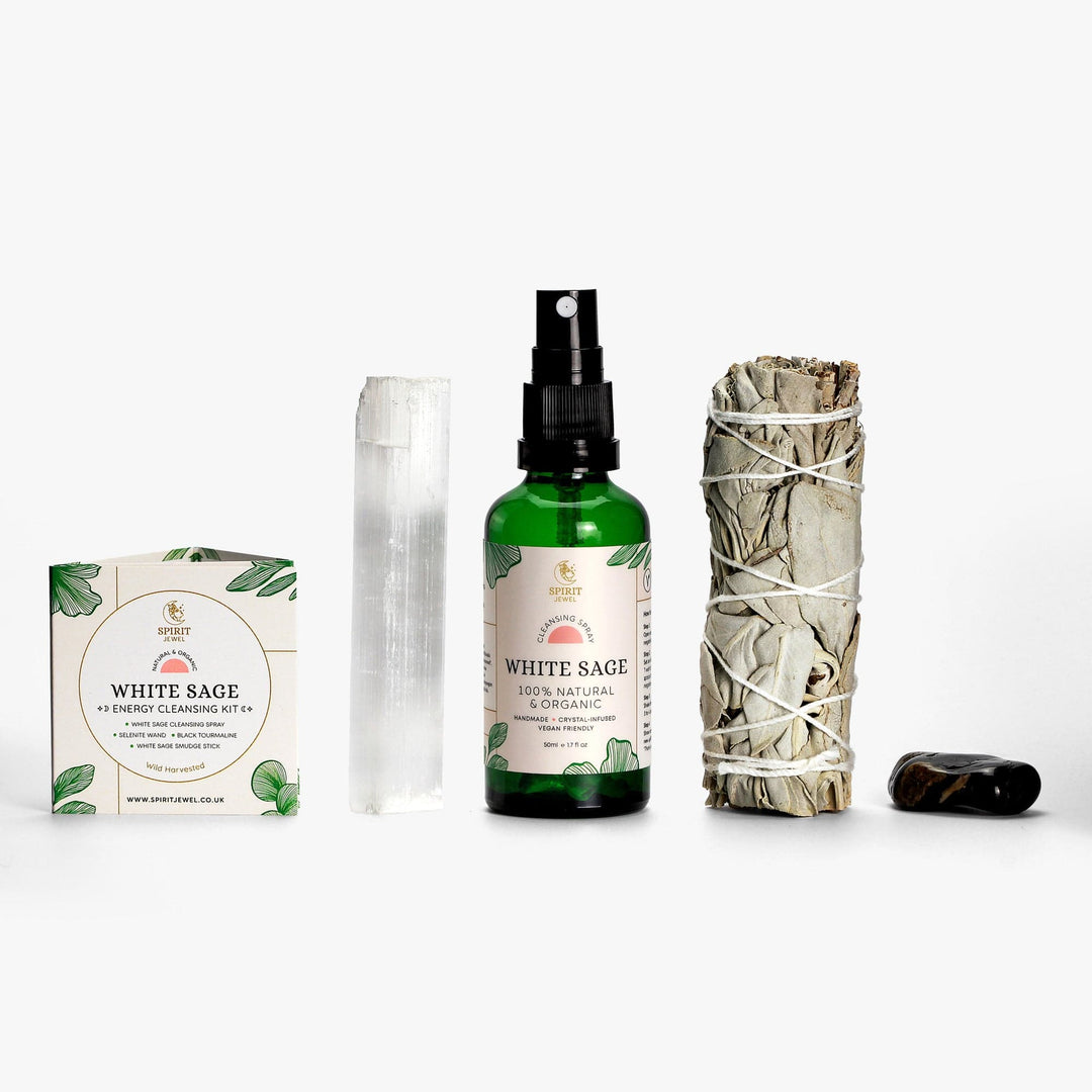 Spirit Jewel Sage Cleansing Kit White Sage Cleansing Kit