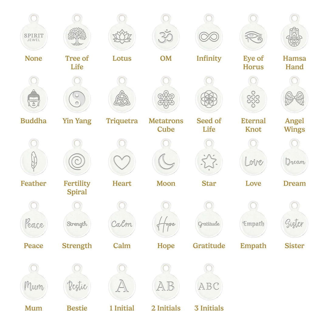 Personalised Crystal Bracelet Symbol Meanings