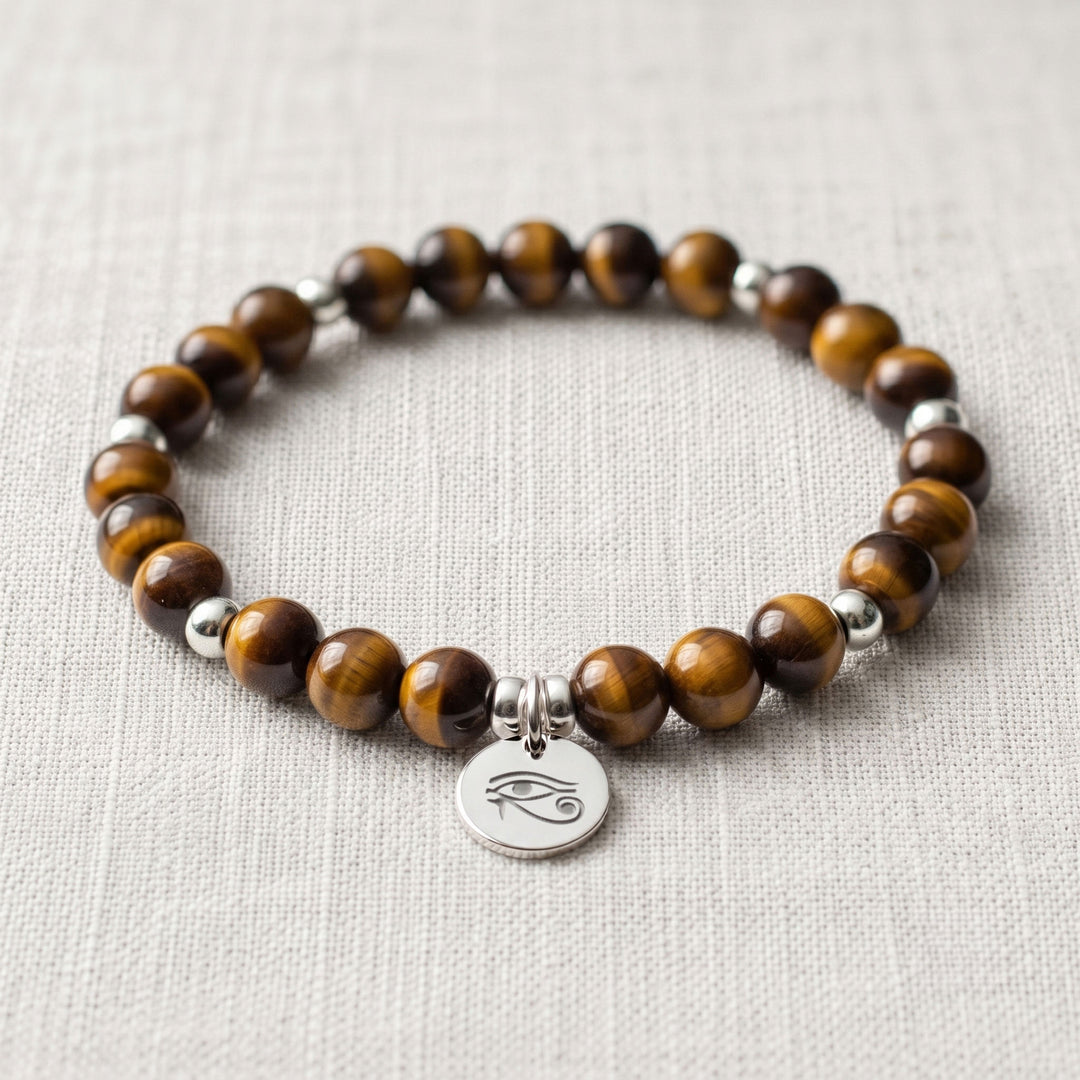 Tiger's Eye Personalised Crystal Gemstone Bracelet