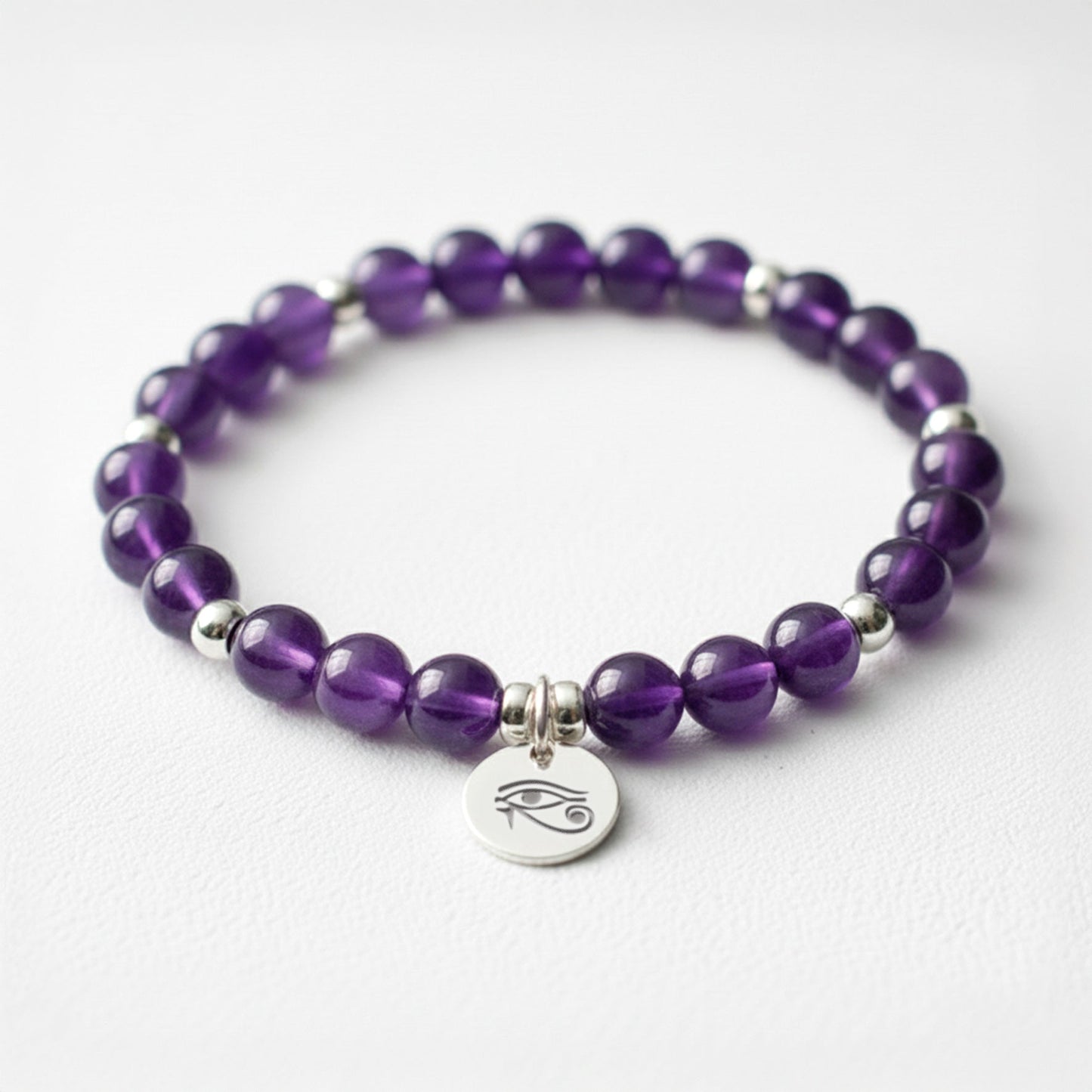 Amethyst Crystal Gemstone Bracelet