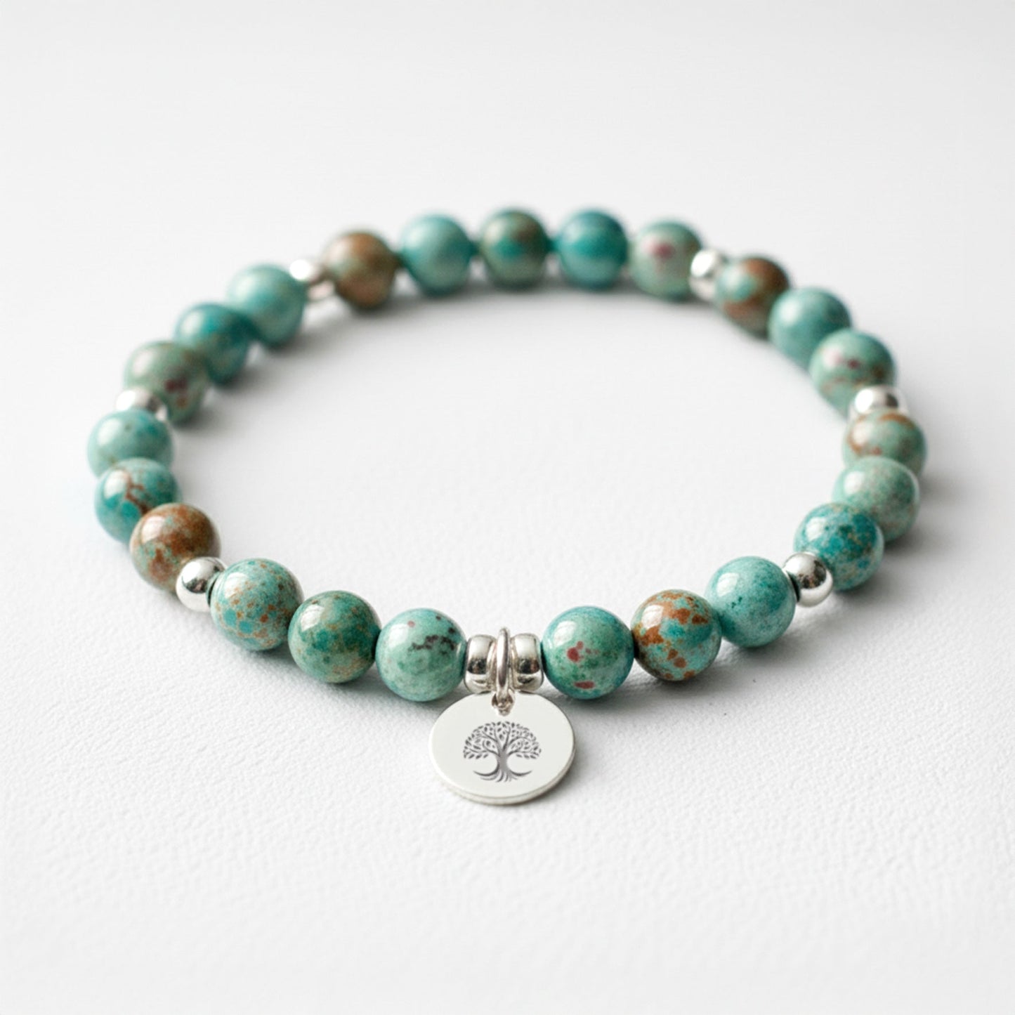 Chrysocolla Crystal Gemstone Bracelet