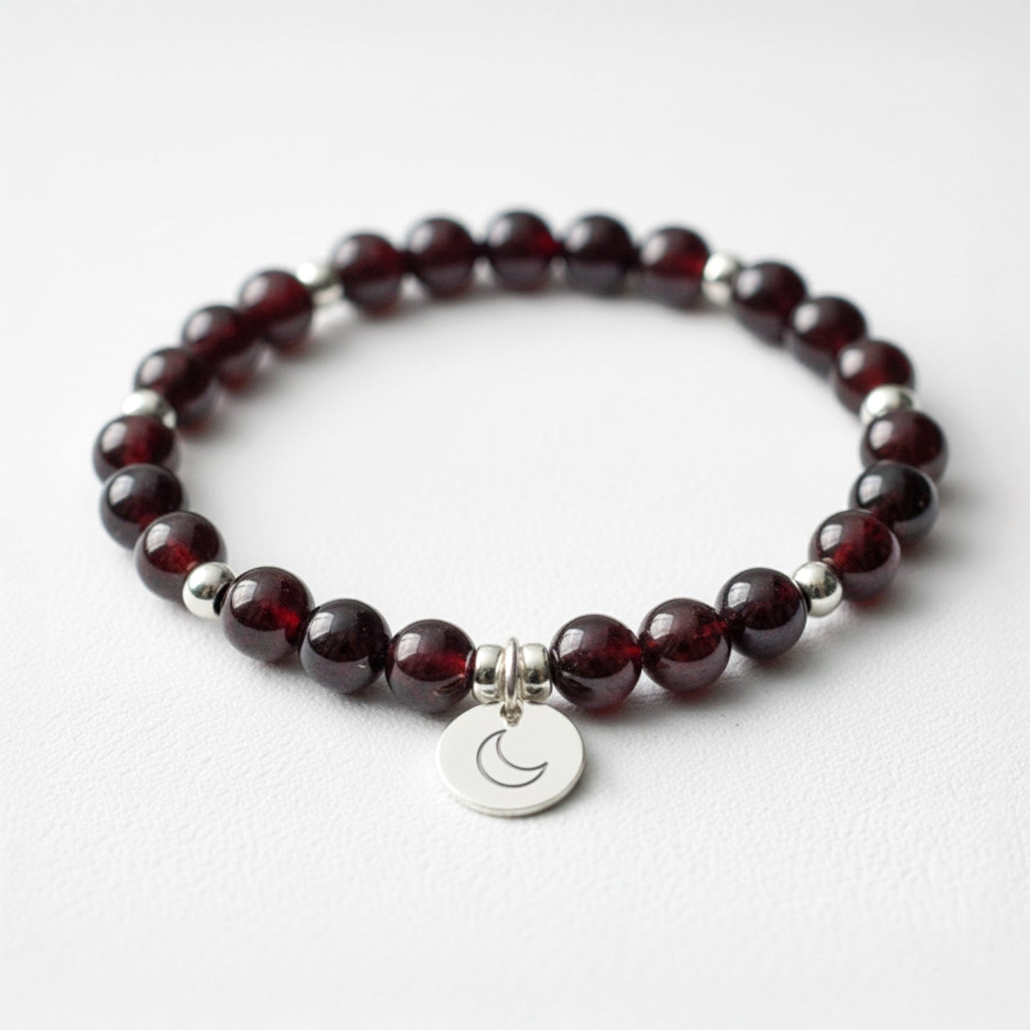 Garnet Crystal Gemstone Bracelet