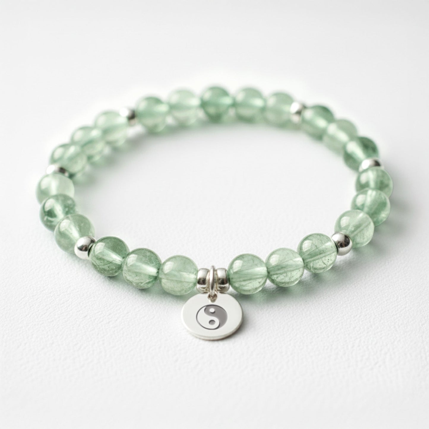 Green Fluorite Crystal Gemstone Bracelet