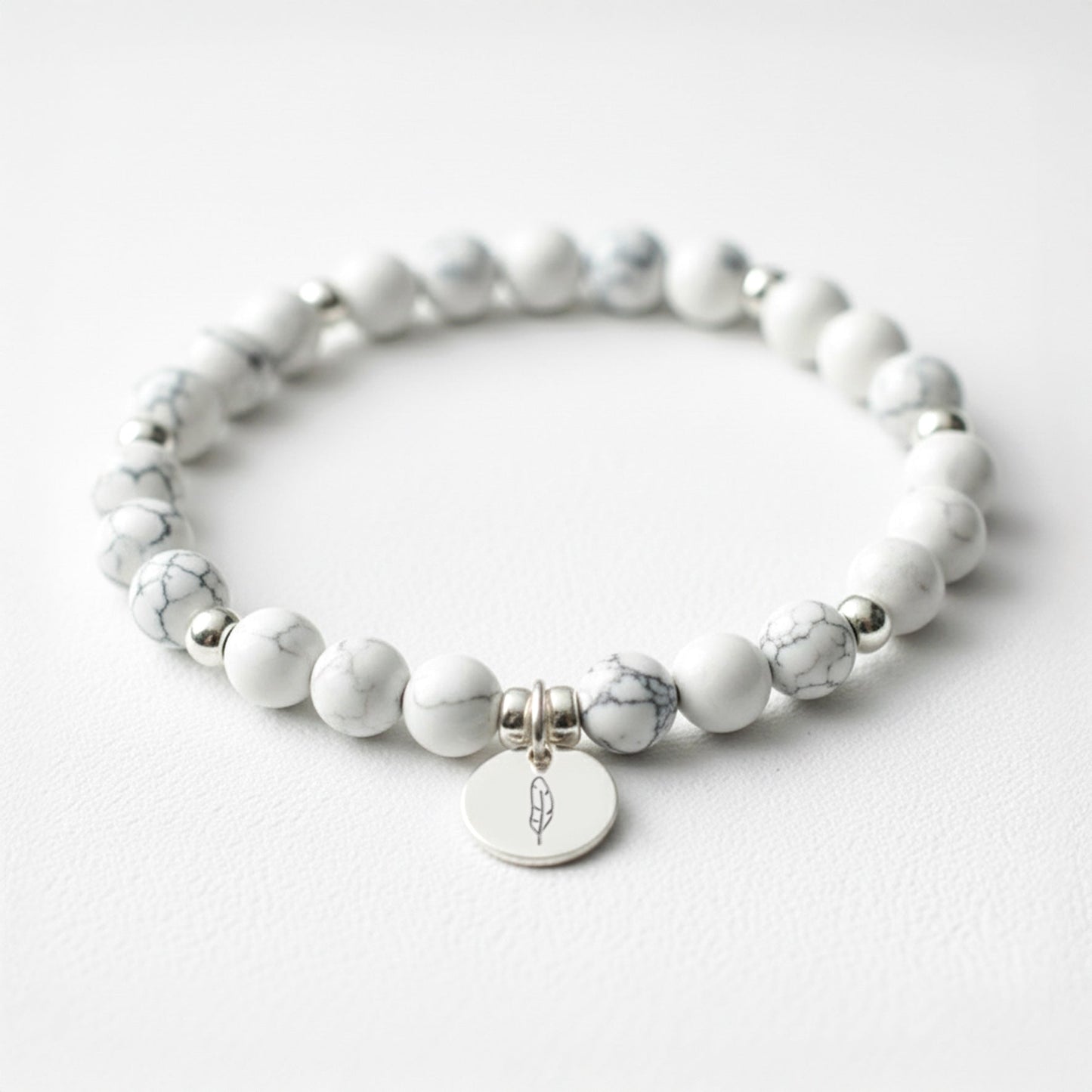Howlite Crystal Gemstone Bracelet
