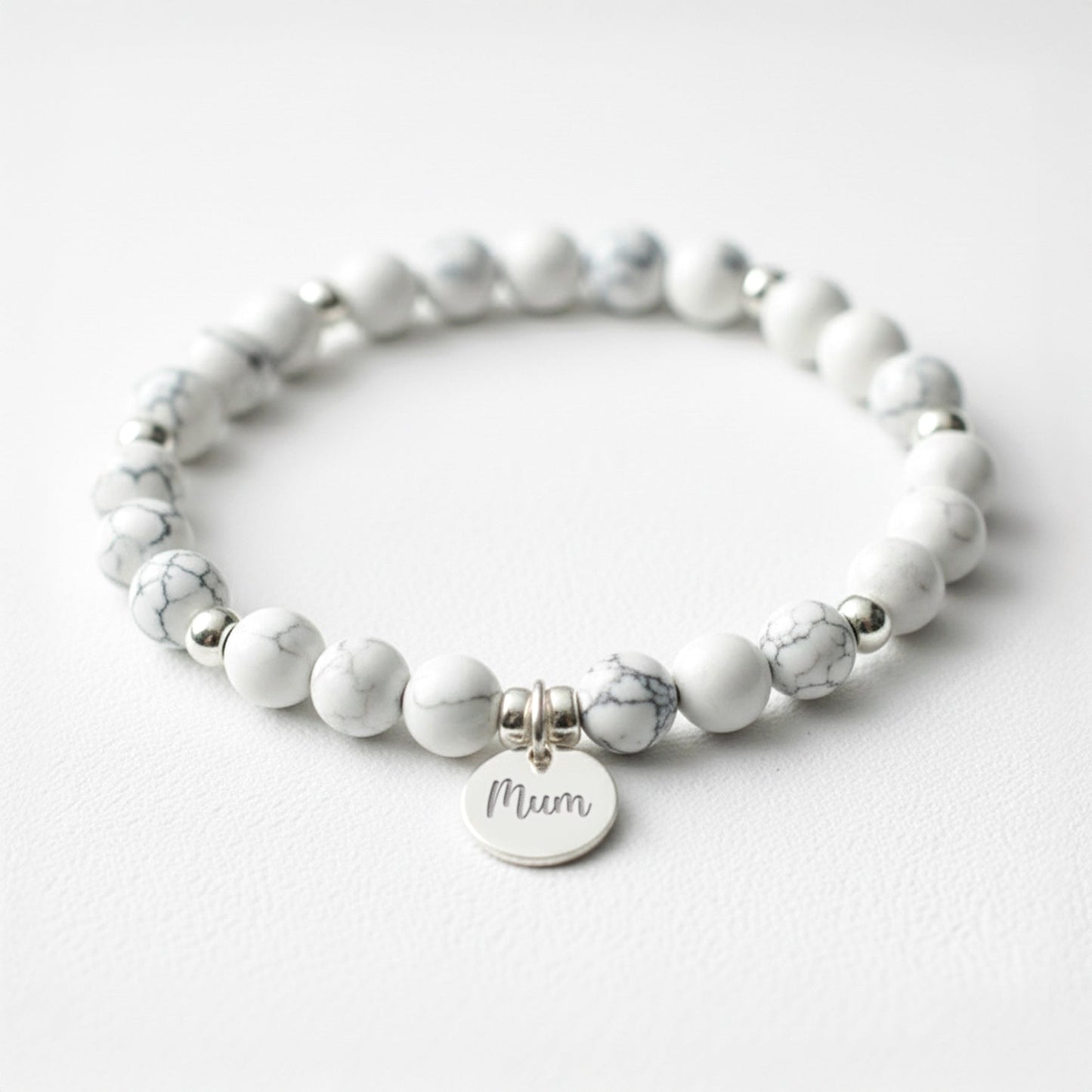 Howlite Crystal Gemstone Bracelet