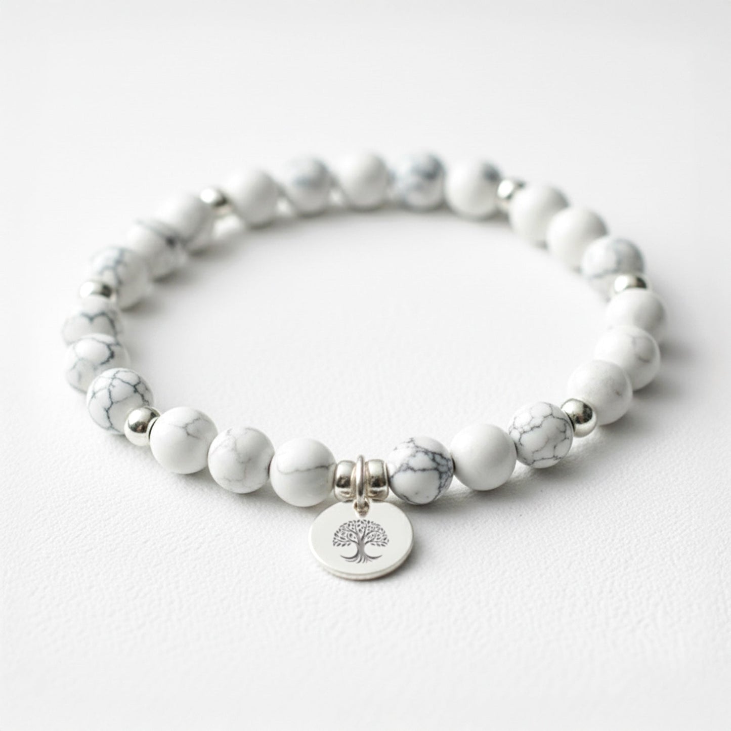 Howlite Crystal Gemstone Bracelet