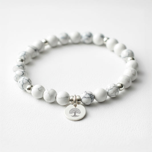 Howlite Crystal Gemstone Bracelet