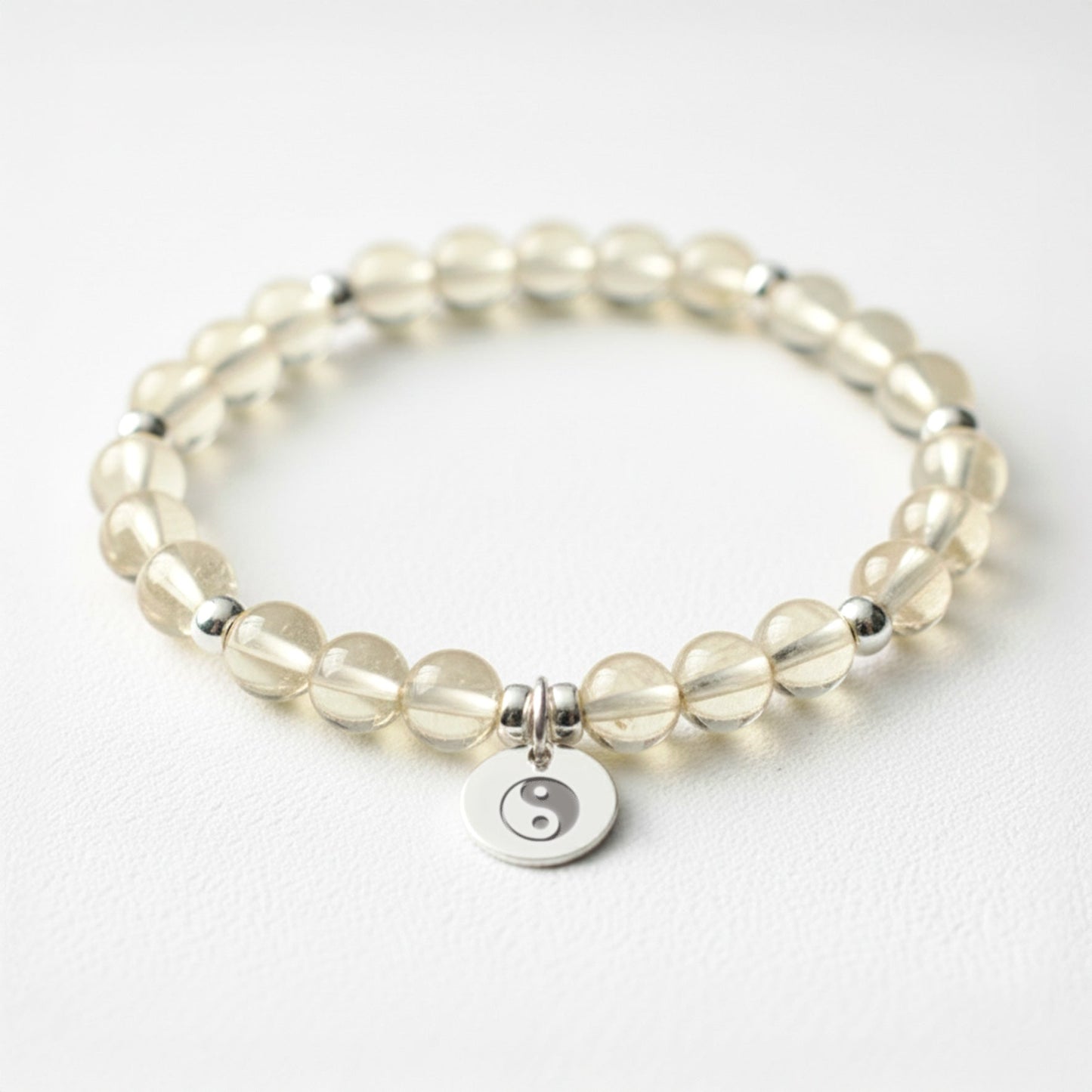 Lemon Quartz Crystal Gemstone Bracelet