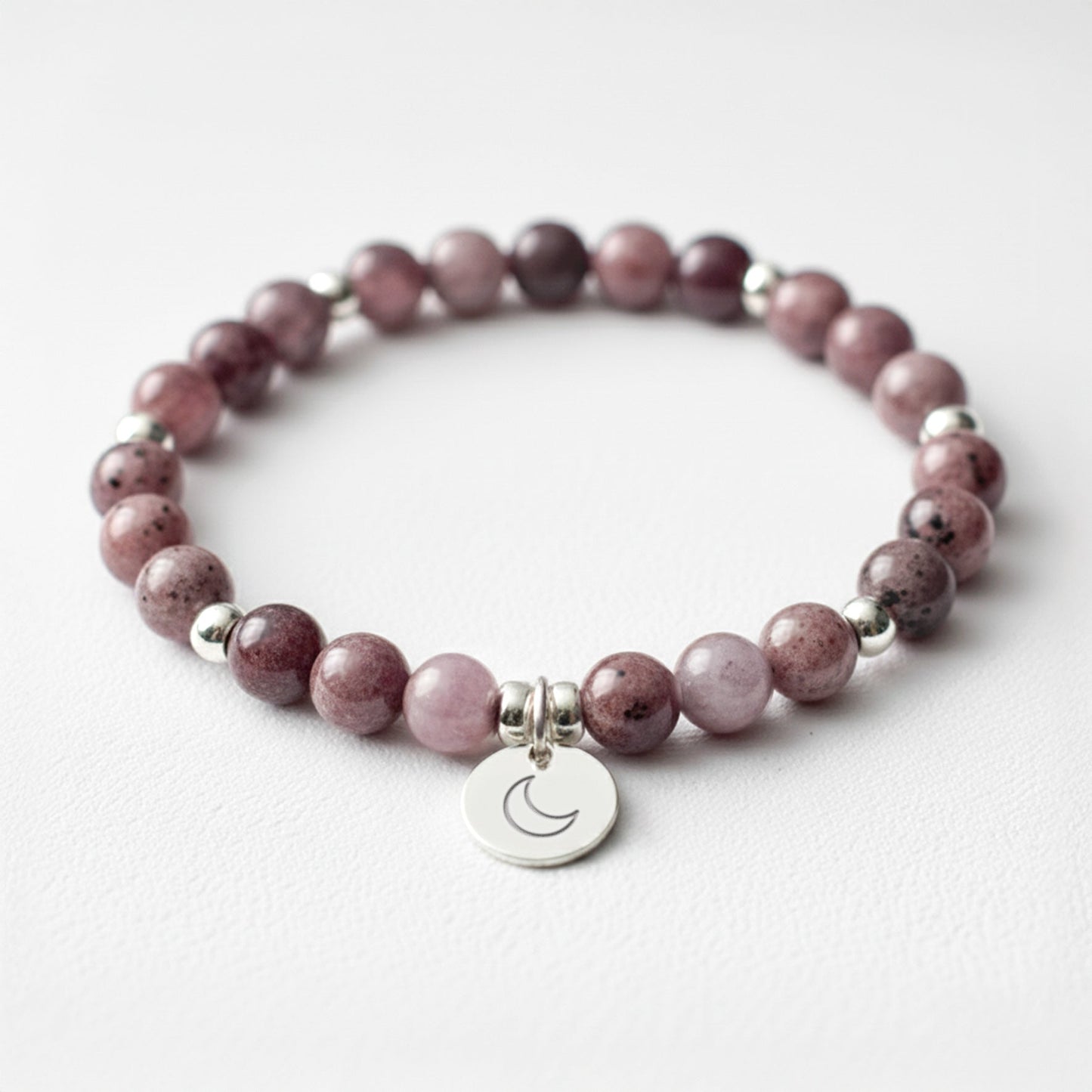 Lepidolite Crystal Gemstone Bracelet