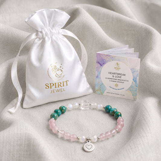Rose Quartz Personalised Love & Heartbreak Crystal Bracelet
