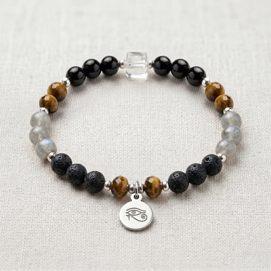 Negative Energy Protection Crystal Healing Bracelet