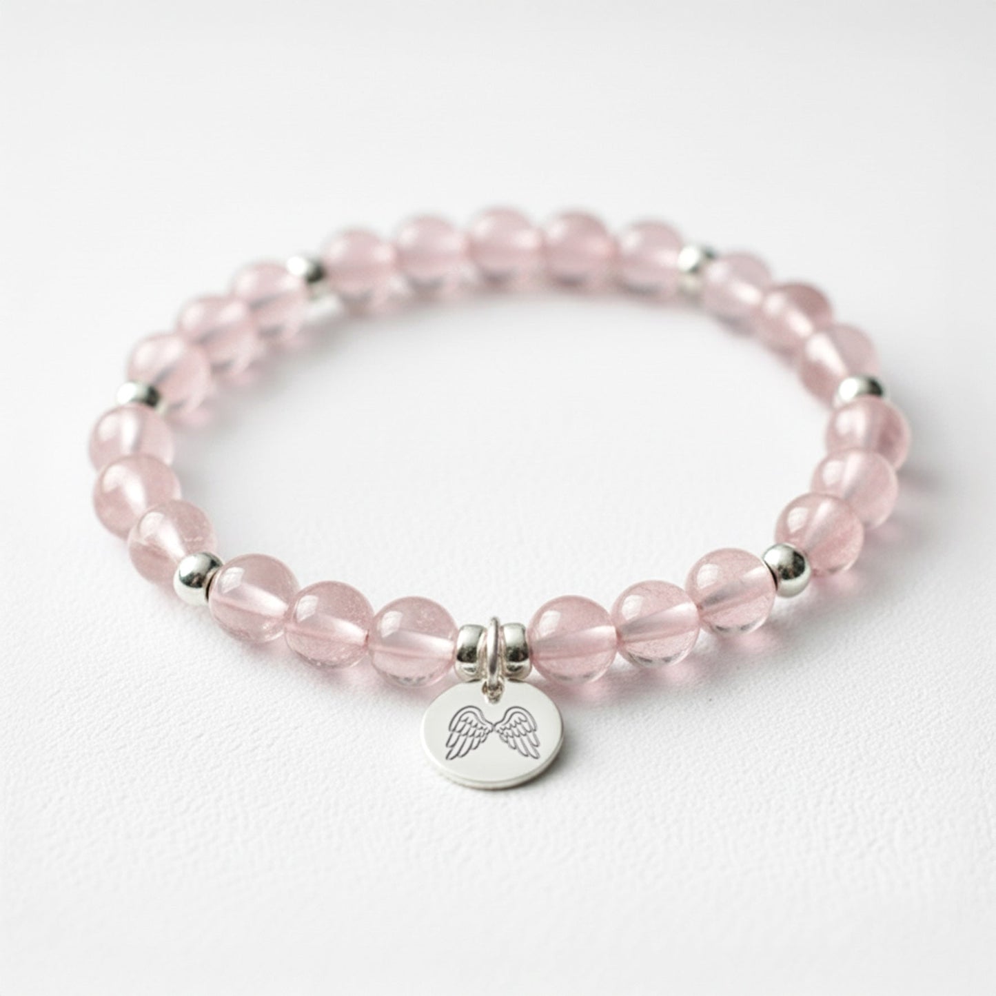 Rose Quartz AAA Grade Crystal Gemstone Bracelet