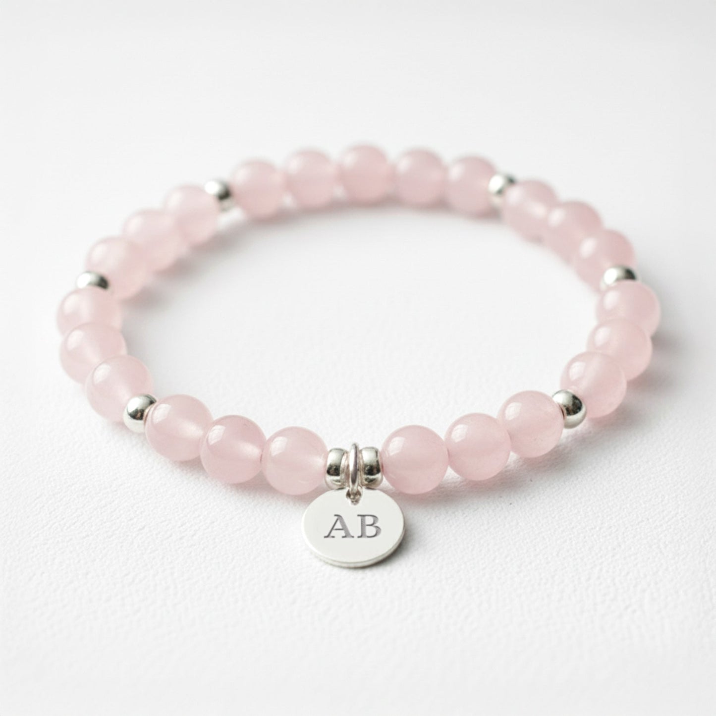 Rose Quartz Crystal Gemstone Bracelet