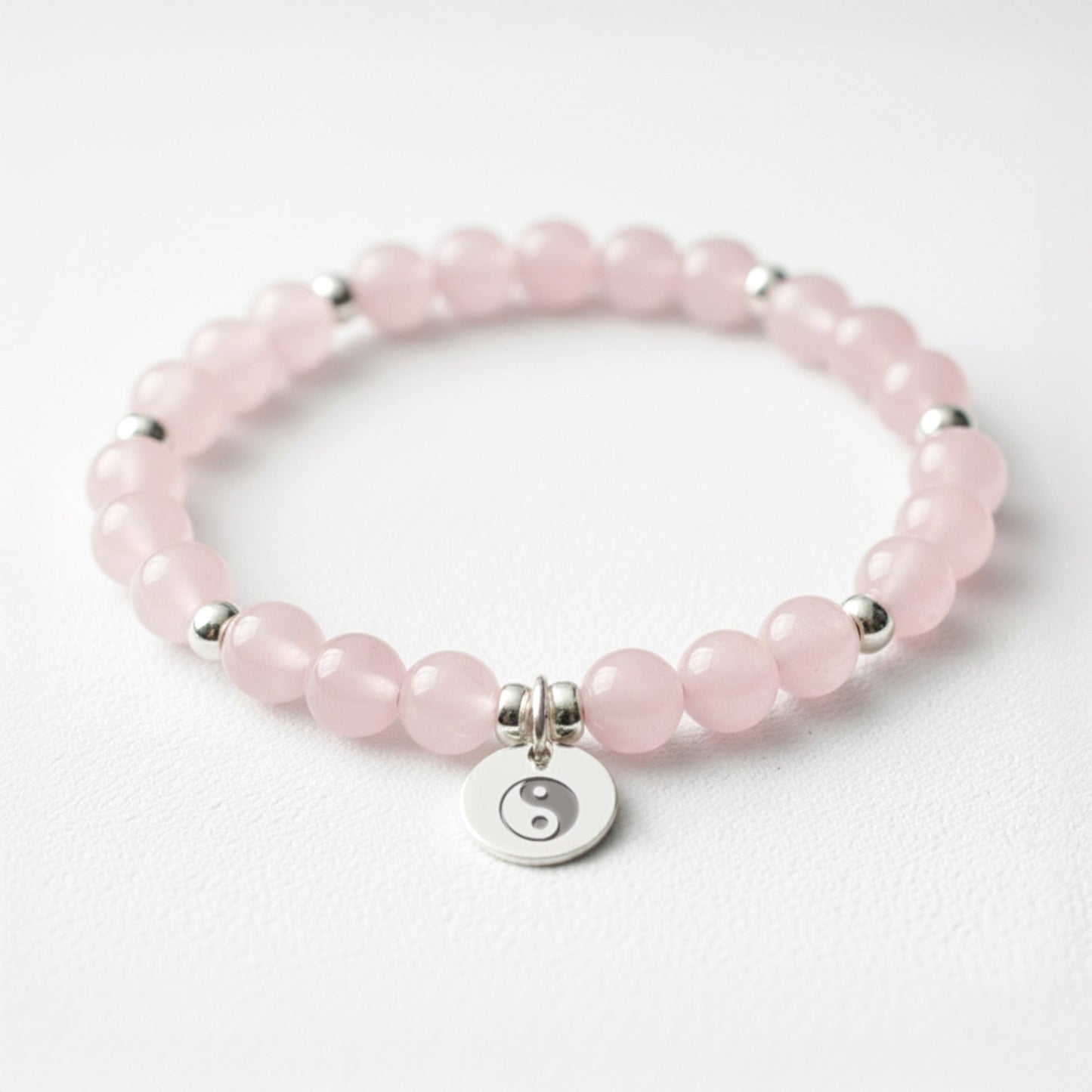 Rose Quartz Crystal Gemstone Bracelet