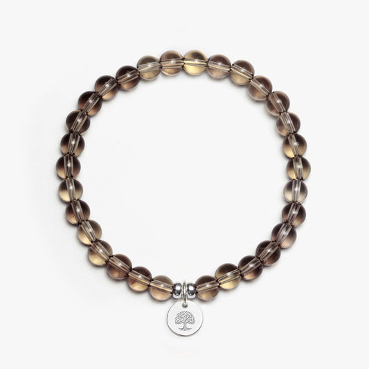 Smoky Quartz Crystal Gemstone Bracelet