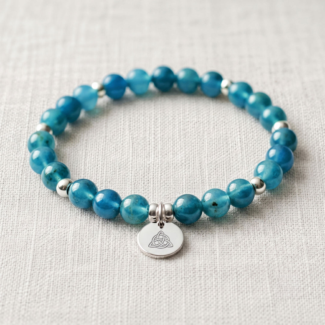 Apatite Personalised Crystal Gemstone Bracelet