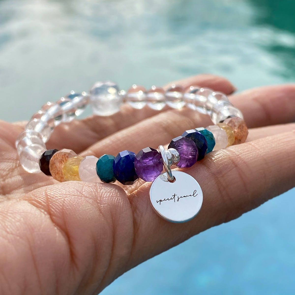 Chakra Healing Bracelet with 7 chakra stones