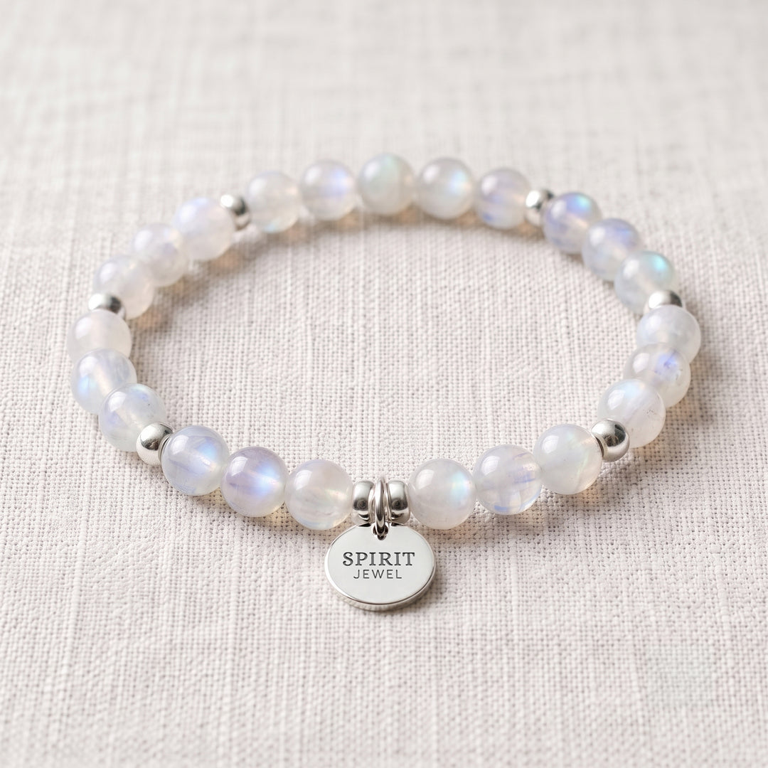 Moonstone Personalised Crystal Gemstone Bracelet