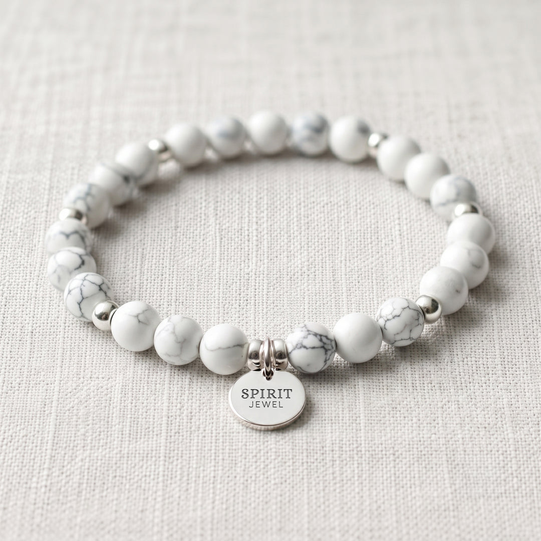 Howlite Personalised Crystal Gemstone Bracelet