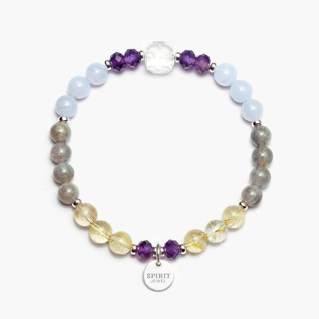 Anxiety Crystal Healing Bracelet, Gemstone Jewellery