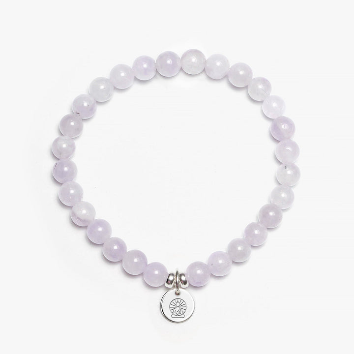 Spirit Jewel Bracelets Buddha / S (16cm) Lavender Amethyst Crystal Gemstone Bracelet