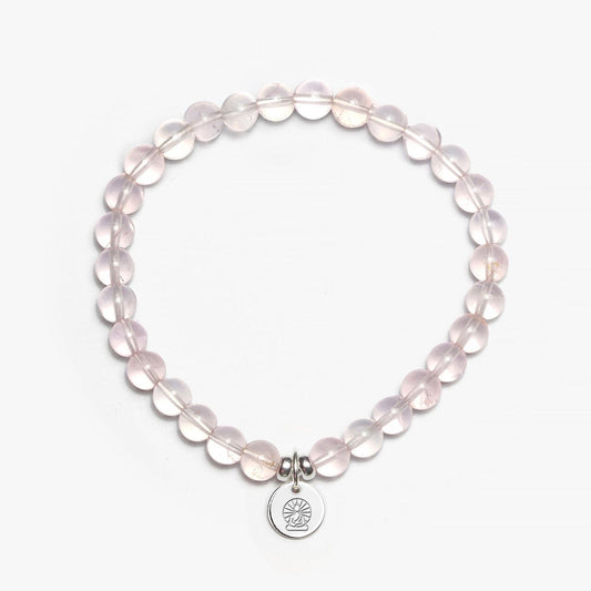 Spirit Jewel Bracelets Buddha / S (16cm) Rose Quartz AAA Crystal Gemstone Bracelet