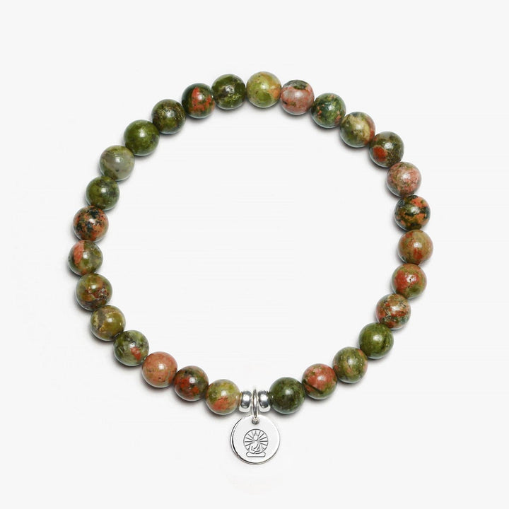 Spirit Jewel Bracelets Buddha / S (16cm) Unakite Crystal Gemstone Bracelet