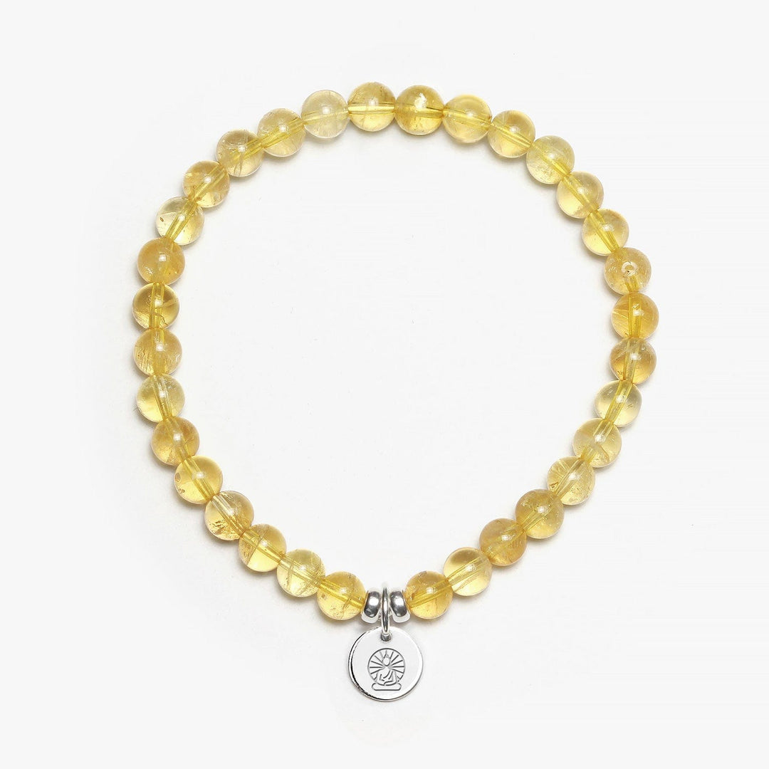 Spirit Jewel Bracelets Buddha Symbol / Small (16cm) Citrine Crystal Gemstone Bracelet
