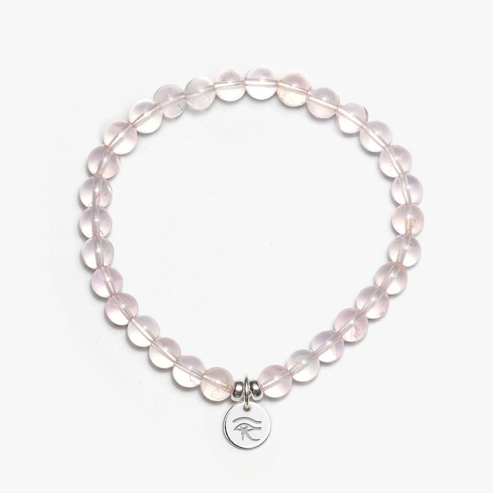 Spirit Jewel Bracelets Eye of Horus / S (16cm) Rose Quartz AAA Crystal Gemstone Bracelet