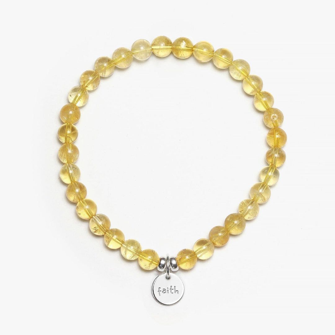 Spirit Jewel Bracelets Faith / S (16cm) Citrine Crystal Gemstone Bracelet