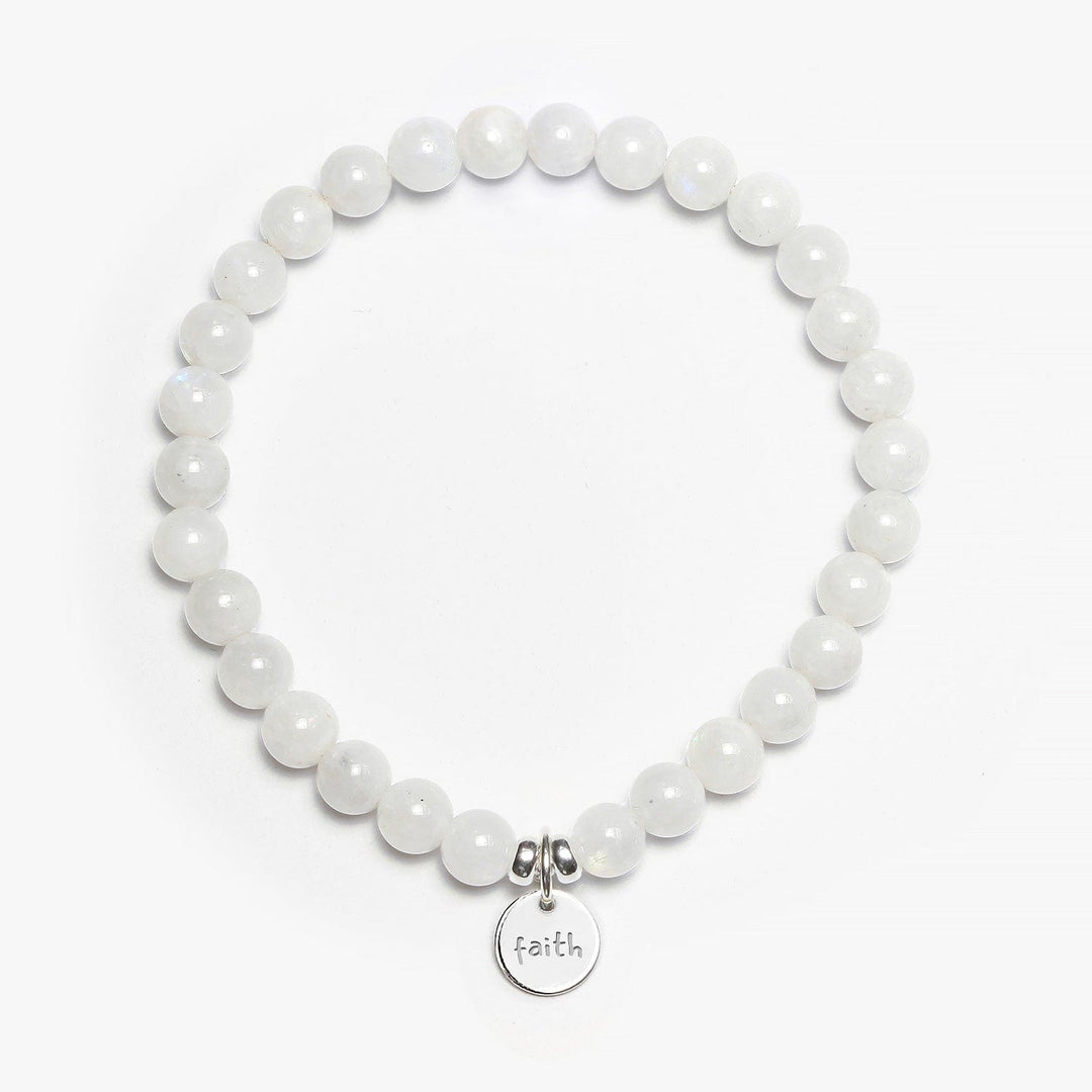 Spirit Jewel Bracelets Faith Word / Small (16cm) Moonstone Crystal Gemstone Bracelet