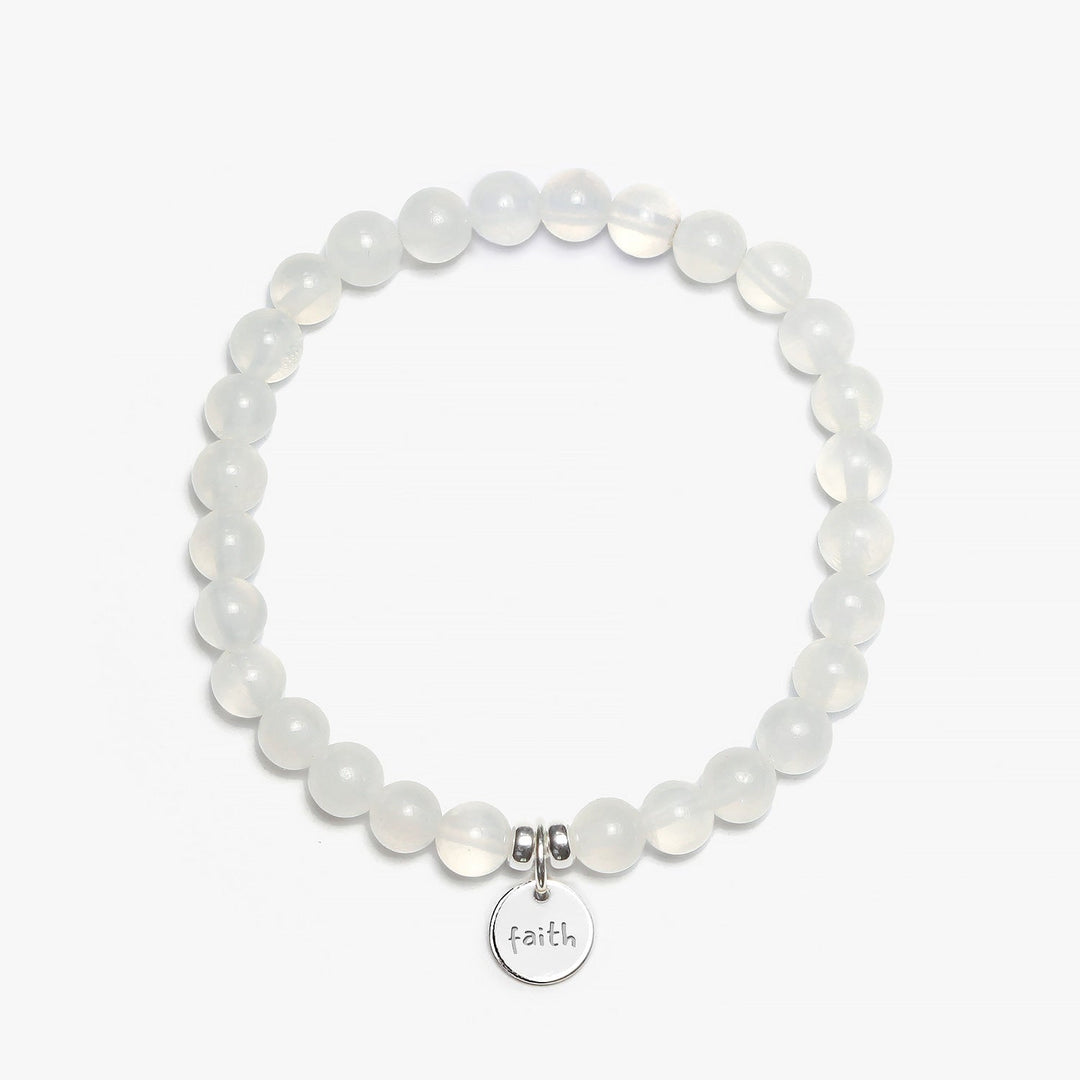 Spirit Jewel Bracelets Faith Word / Small (16cm) Selenite Crystal Gemstone Bracelet