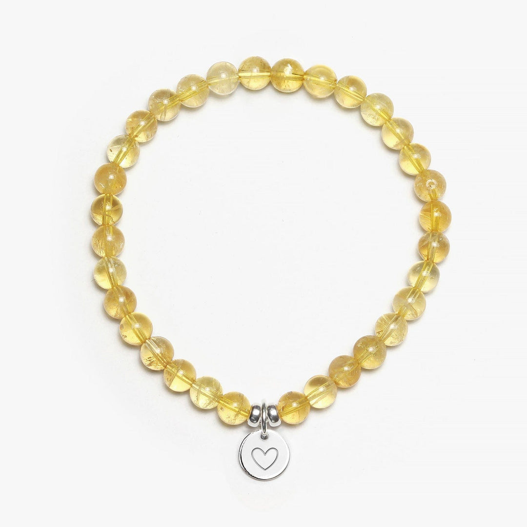 Spirit Jewel Bracelets Heart / S (16cm) Citrine Crystal Gemstone Bracelet