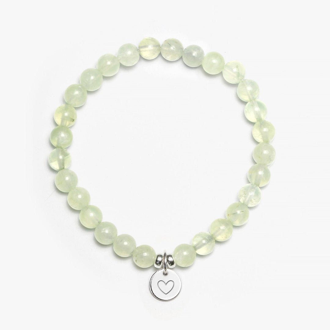 Spirit Jewel Bracelets Heart / S (16cm) Prehnite Crystal Gemstone Bracelet