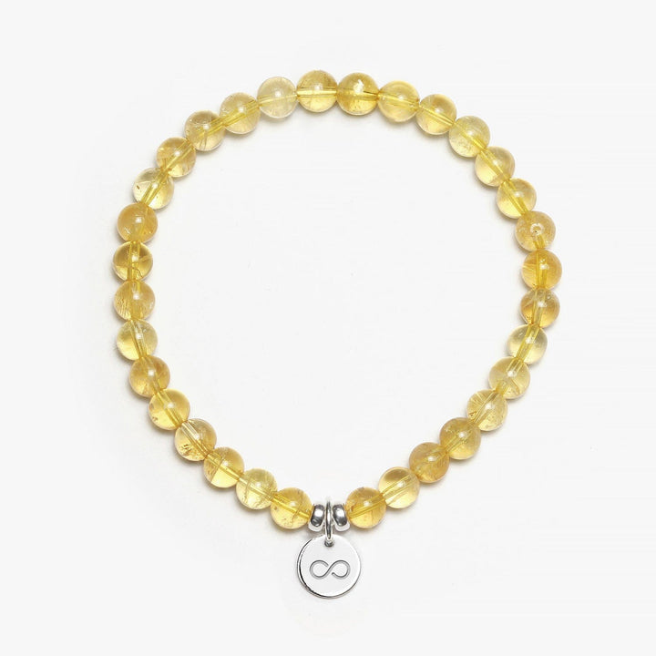 Spirit Jewel Bracelets Infinity / S (16cm) Citrine Crystal Gemstone Bracelet
