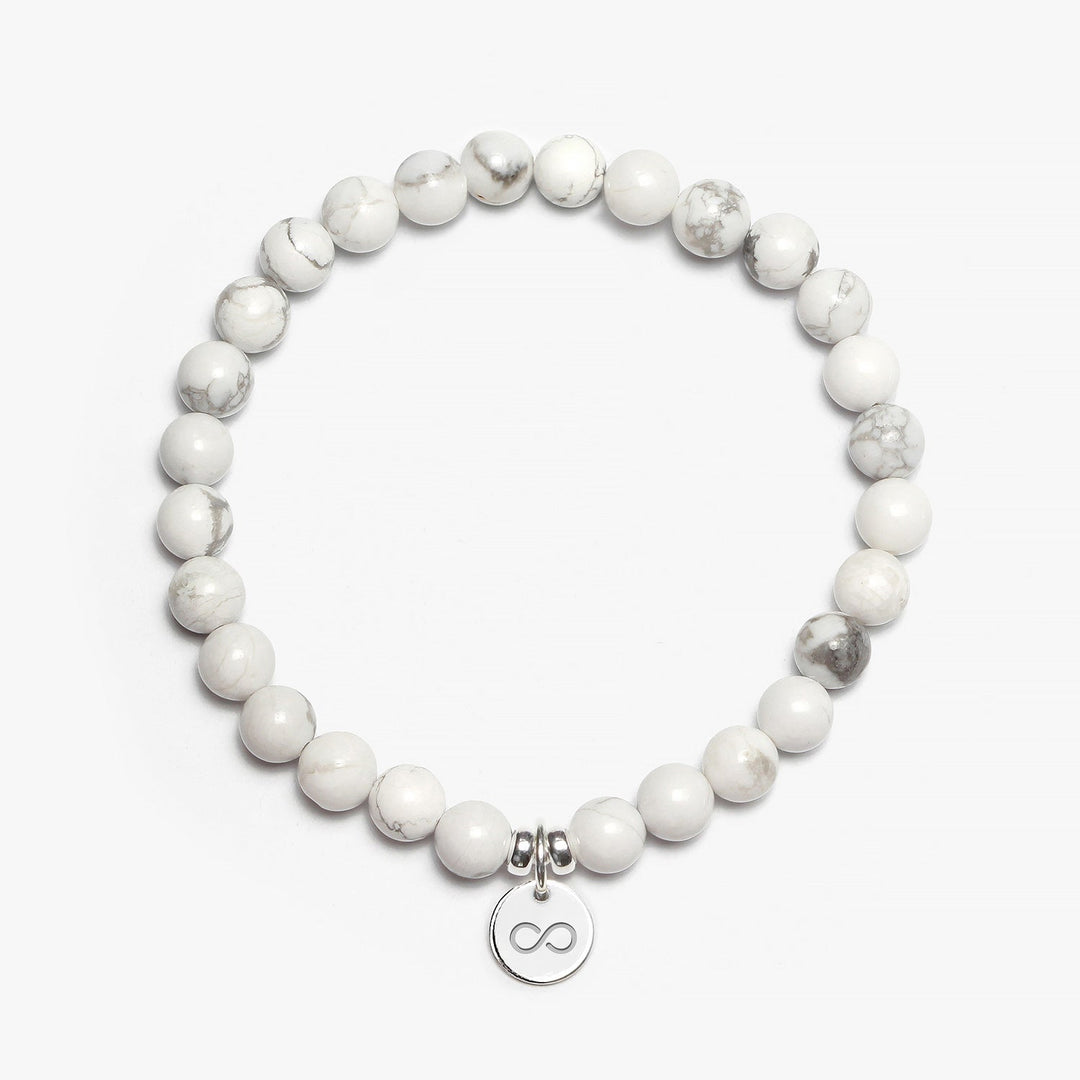 Spirit Jewel Bracelets Infinity Symbol / Small (16cm) Howlite Crystal Gemstone Bracelet