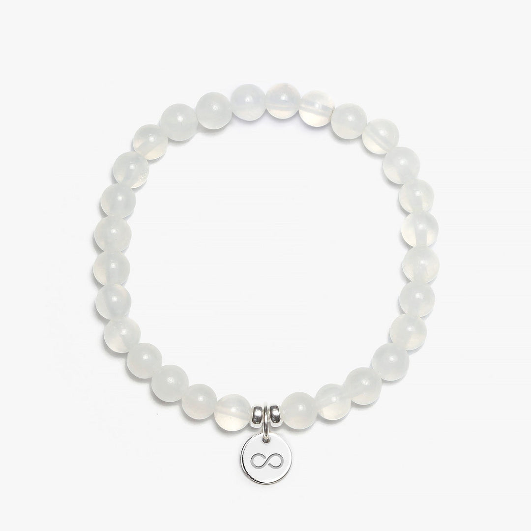Spirit Jewel Bracelets Infinity Symbol / Small (16cm) Selenite Crystal Gemstone Bracelet