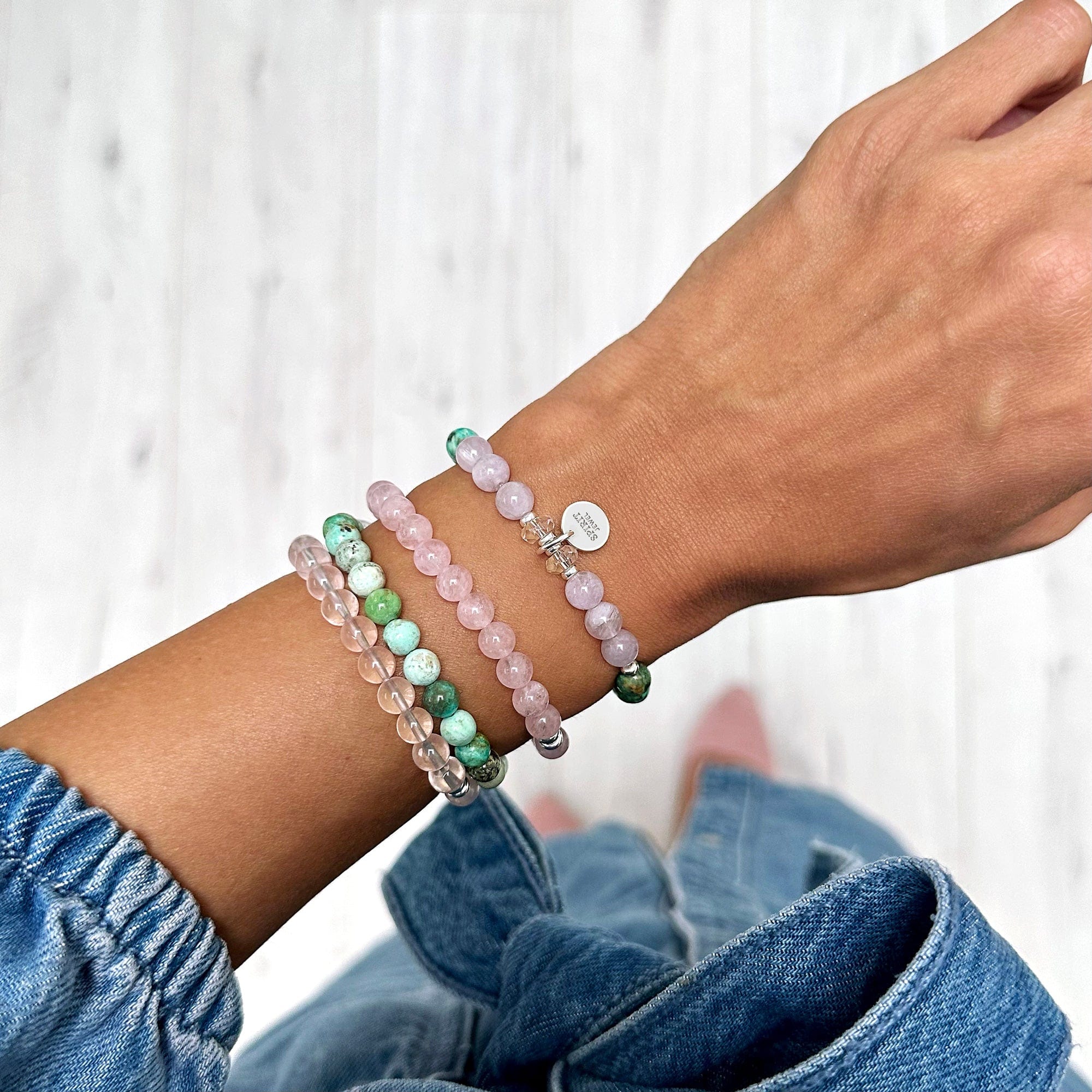 Love and Passion Crystal Bracelet Set - Confidence and Creativity