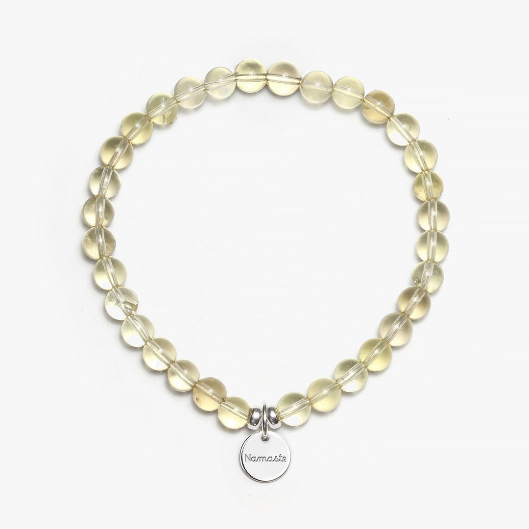 Spirit Jewel Bracelets Namaste / L (20cm) Lemon Quartz Crystal Gemstone Bracelet