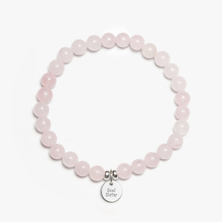 Spirit Jewel Bracelets Soul Sister / S (16cm) Rose Quartz Crystal Gemstone Bracelet