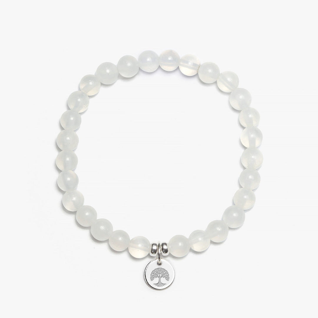 Spirit Jewel Bracelets Tree of Life Symbol / Small (16cm) Selenite Crystal Gemstone Bracelet