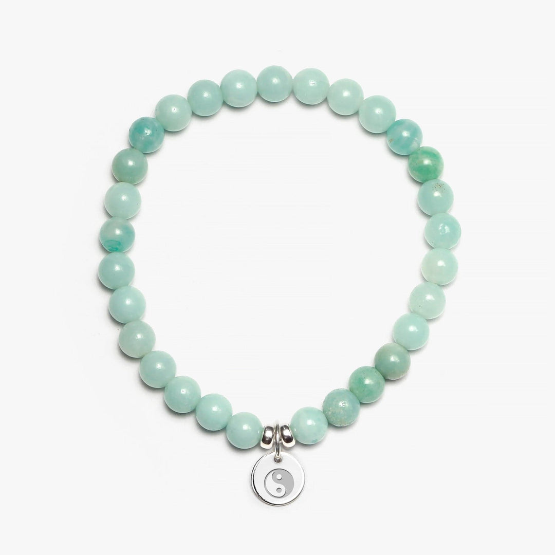 Spirit Jewel Bracelets Yin Yang Symbol / Small (16cm) Amazonite Crystal Gemstone Bracelet