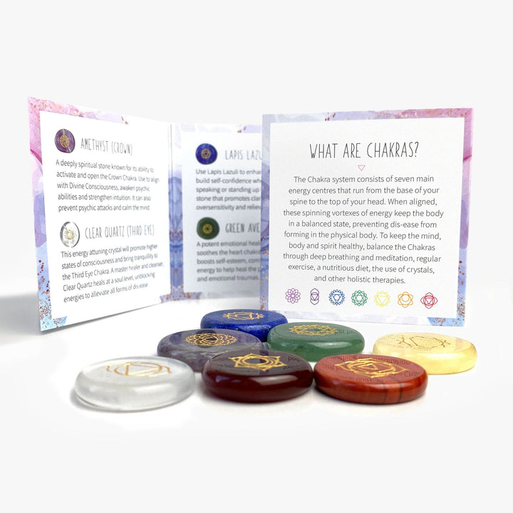 Spirit Jewel Chakra Palm Stones Chakra Healing Crystal Set